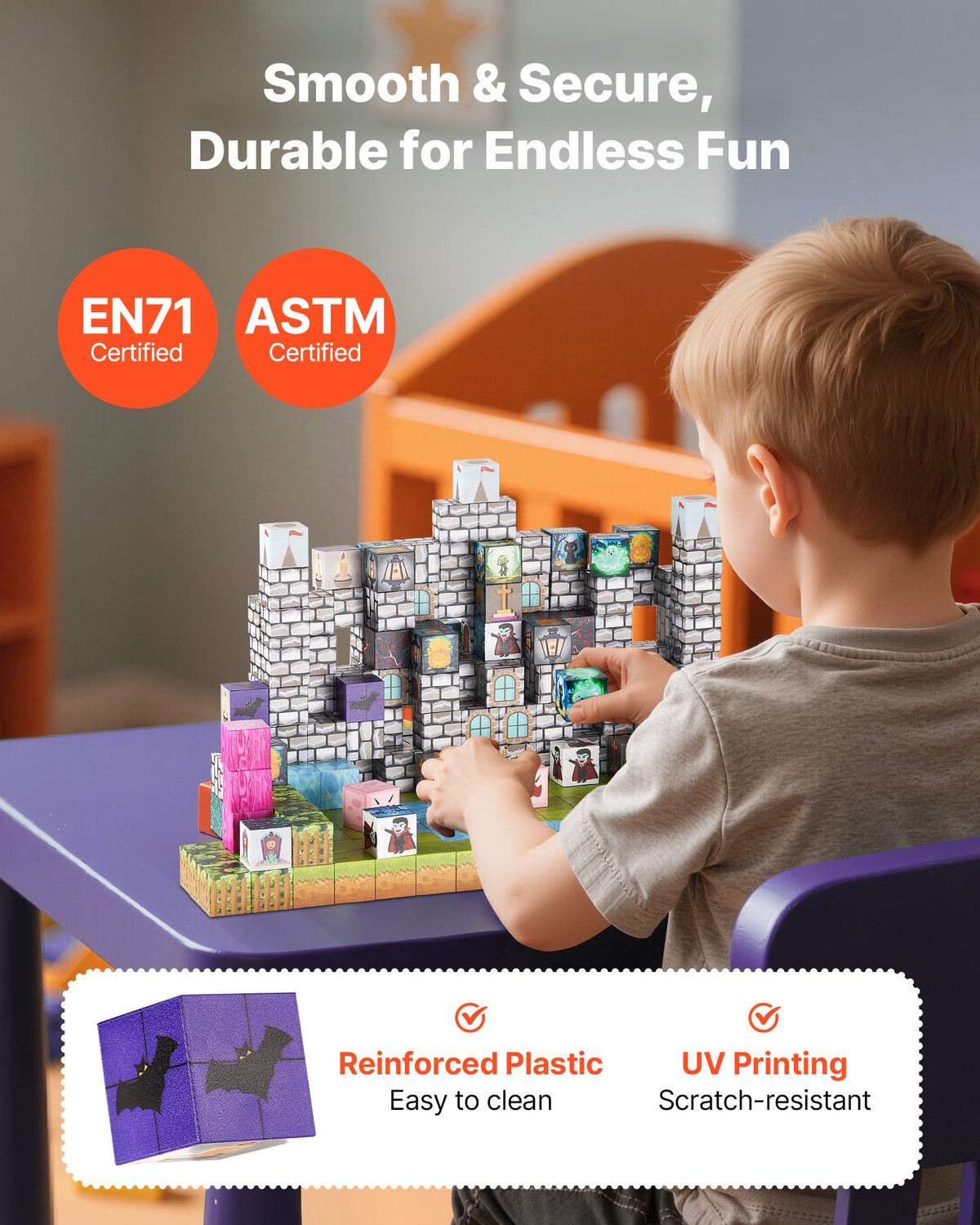 PERA FASHION 100PCS Magnetic Building Blocks STEM Toy