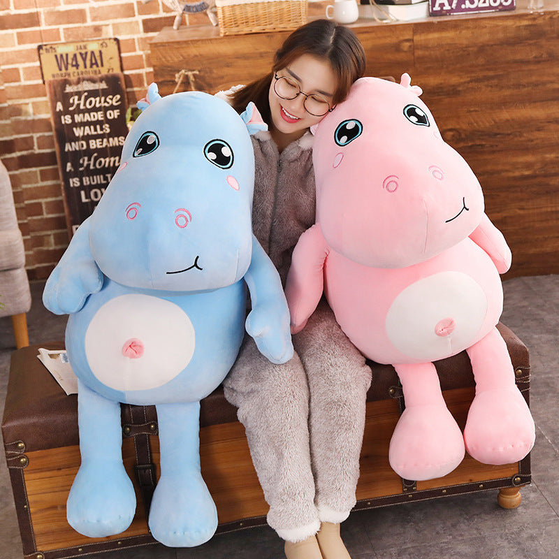 PERA FASHION Cute Hippo Plush Cushion