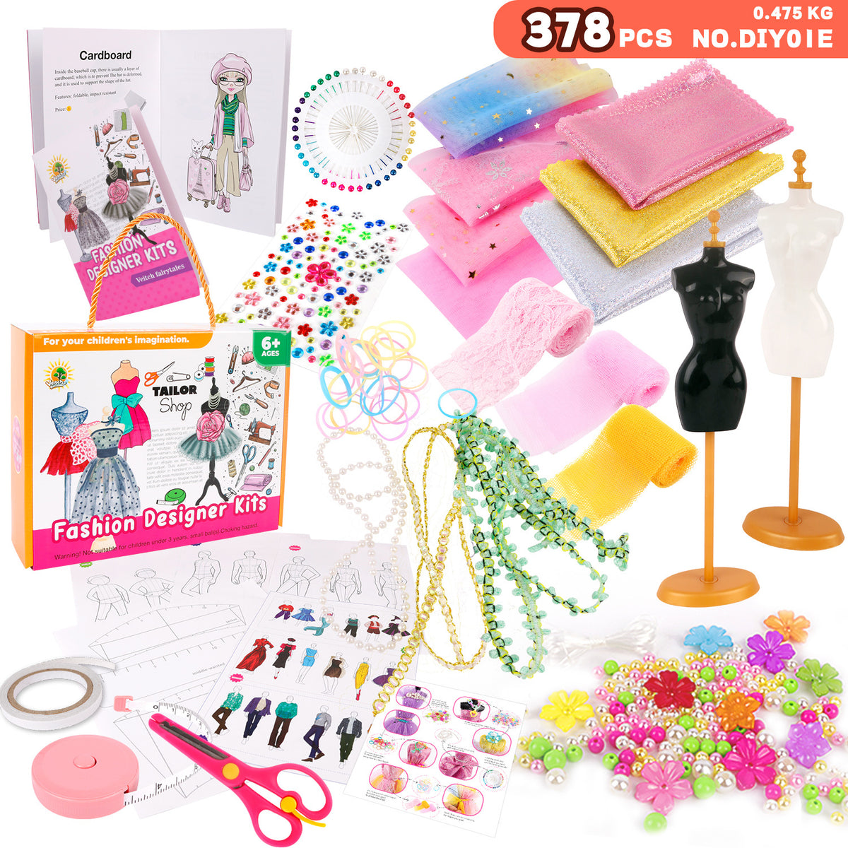 PERA FASHION Children’s Craft Materials Toy Fabrics Sewing Craft Kits