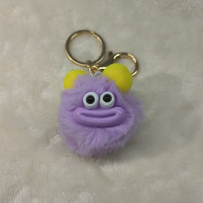 PERA FASHION Soft Cartoon Plush Keychain Accessory