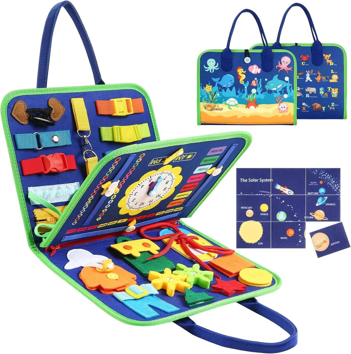 PERA FASHION Kids Felt Educational Activity Board