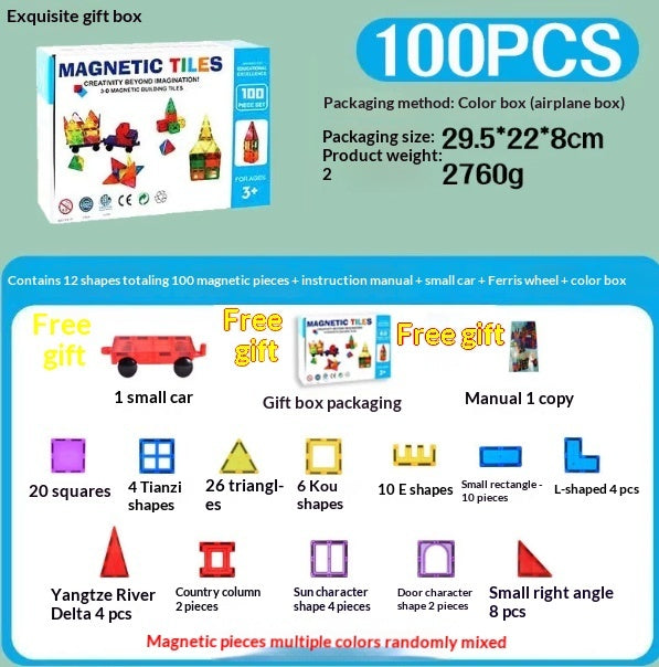 PERA FASHION Magnetic STEM Magnet Blocks for Kids