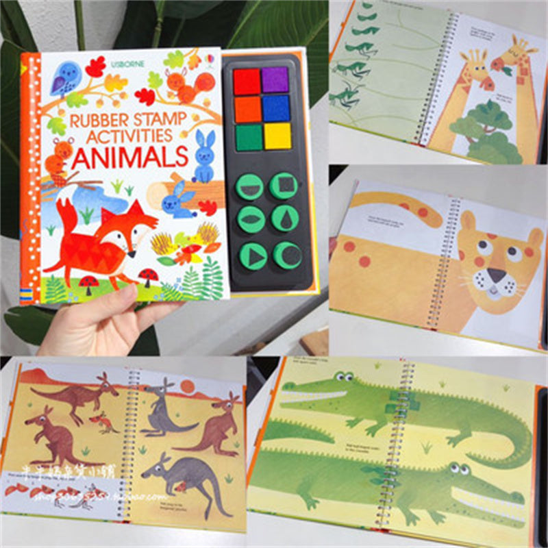 PERA FASHION Kids Stamp Game Finger Coloring Book