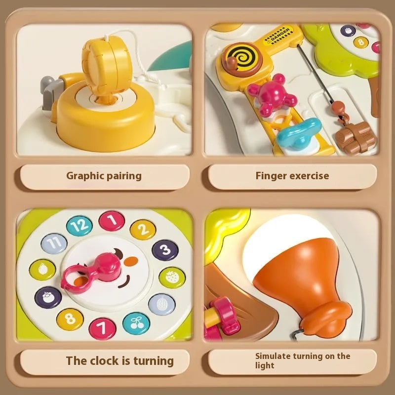PERA FASHION Infant Montessori Unlocking Busy Board