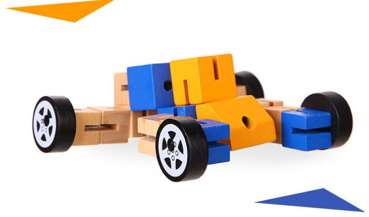 PERA FASHION Wooden Robot Toy for Children