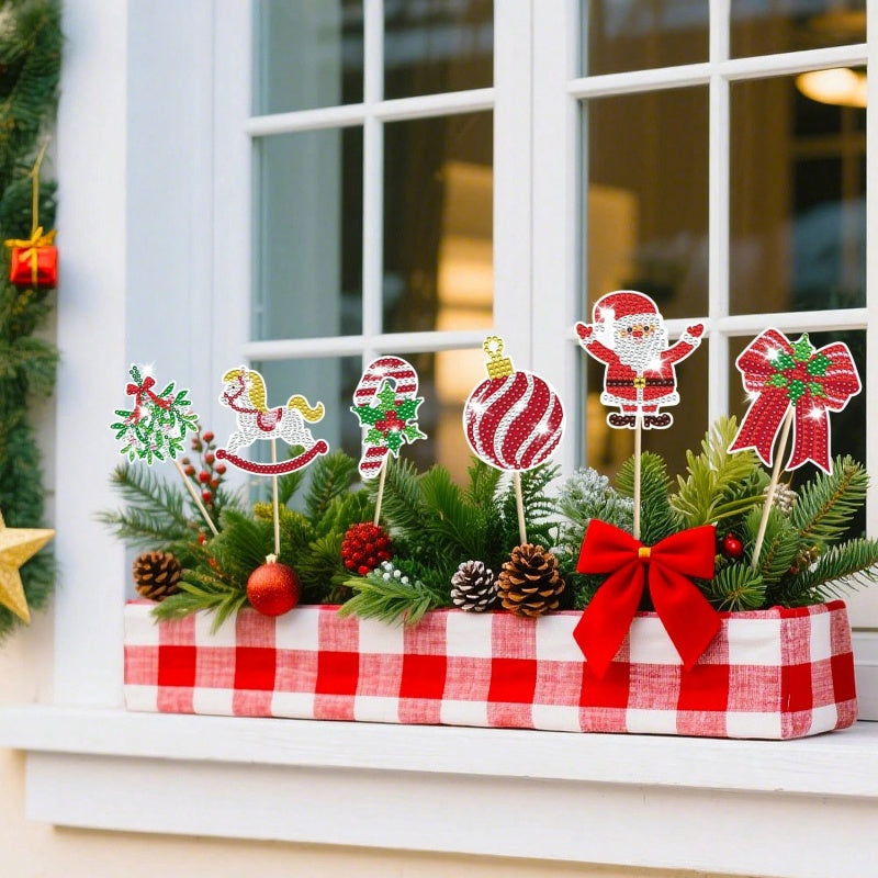 PERA FASHION Christmas Diamond Painting Garden Decoration Set
