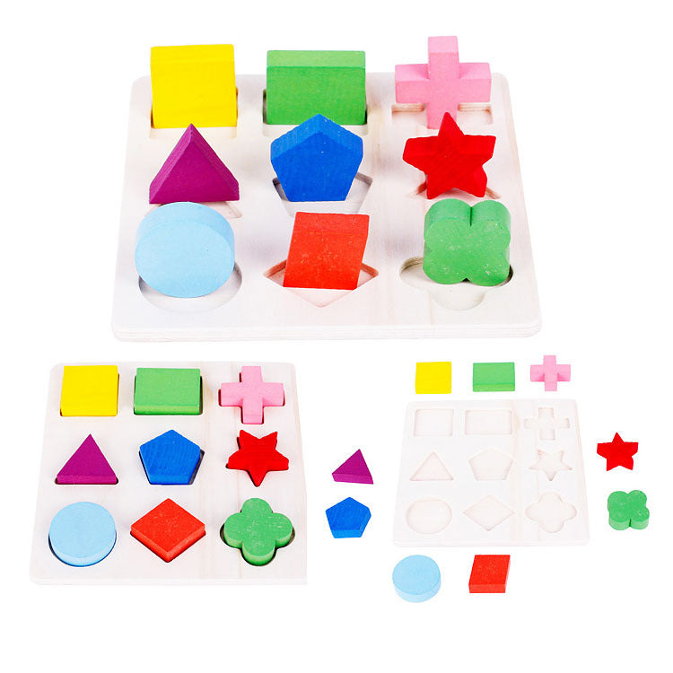 PERA FASHION Montessori Shape Matching Board