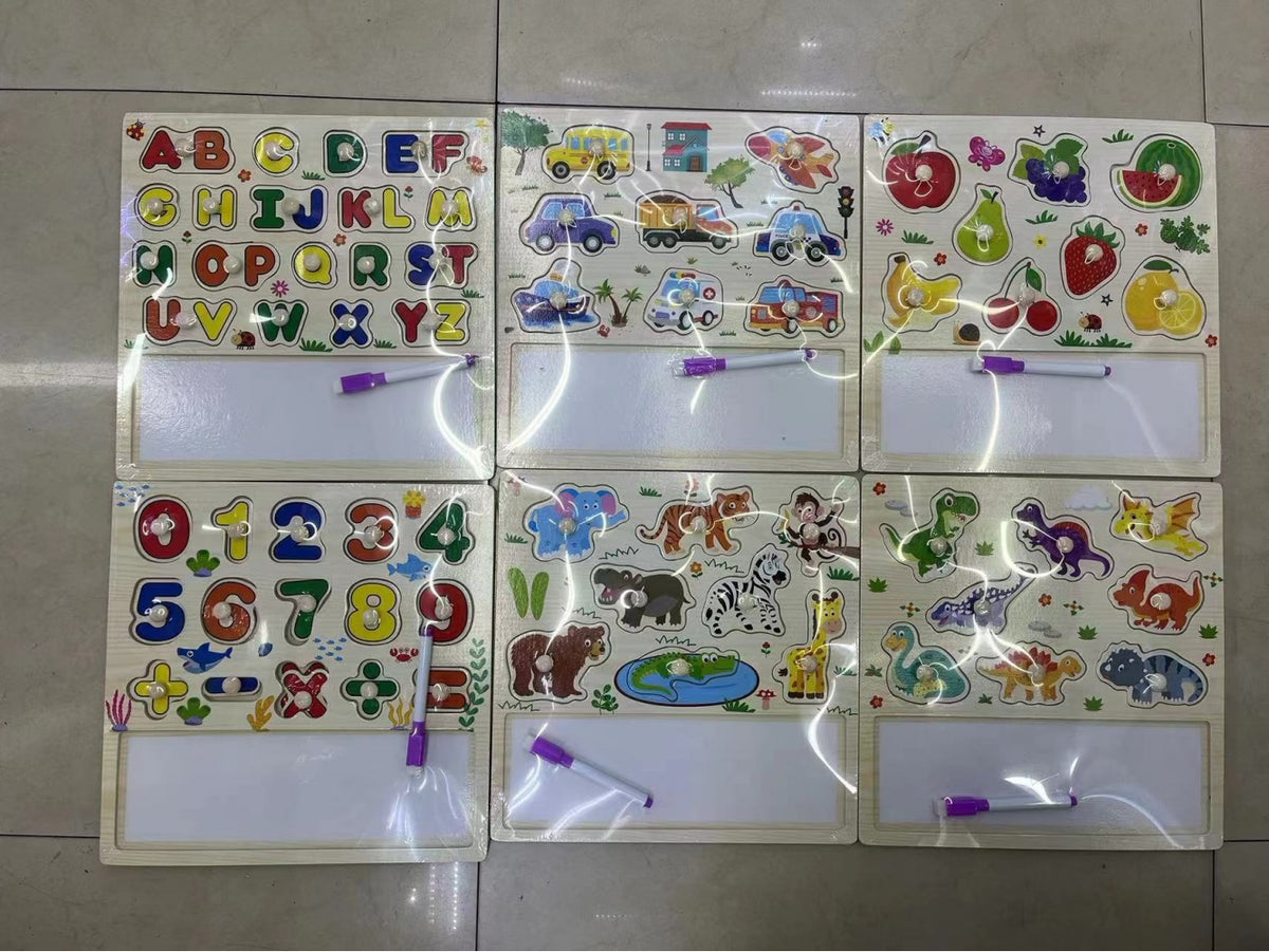 PERA FASHION Wooden Nail Board Educational Toy