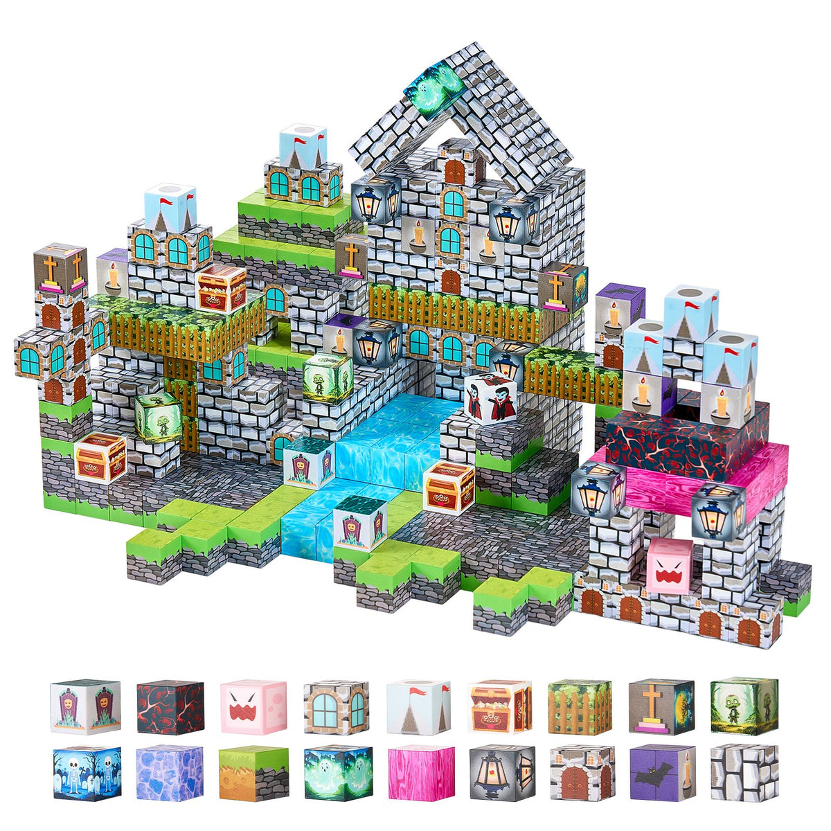 PERA FASHION 100PCS Magnetic Building Blocks STEM Toy