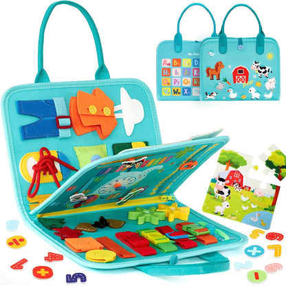 PERA FASHION Kids Felt Educational Activity Board