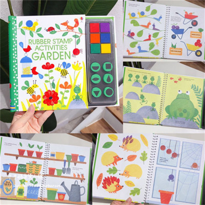 PERA FASHION Kids Stamp Game Finger Coloring Book