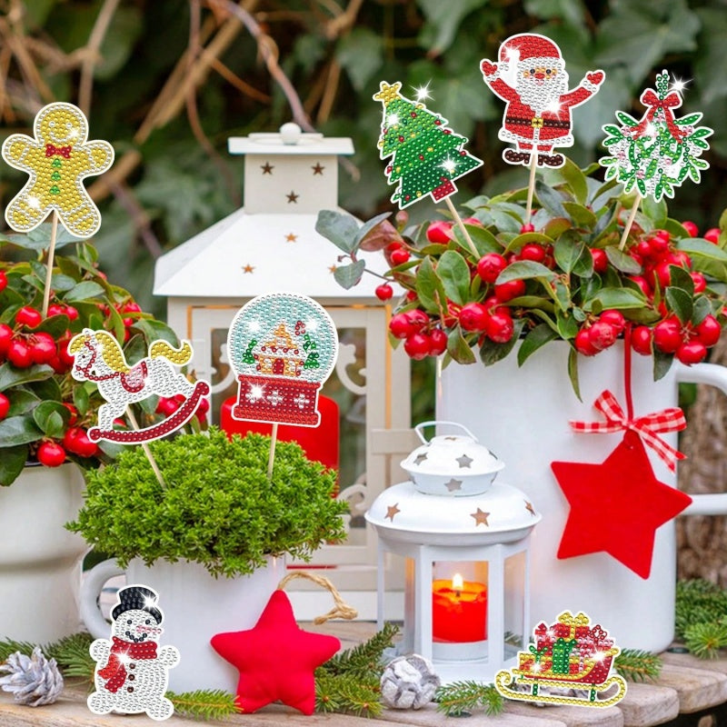 PERA FASHION Christmas Diamond Painting Garden Decoration Set