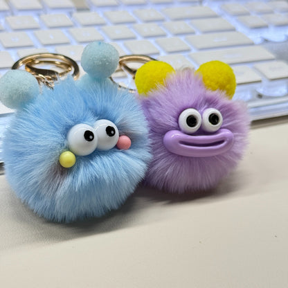 PERA FASHION Soft Cartoon Plush Keychain Accessory