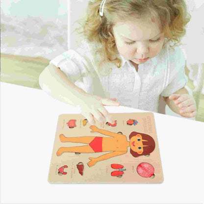 PERA FASHION Montessori Human Body Anatomy Puzzle