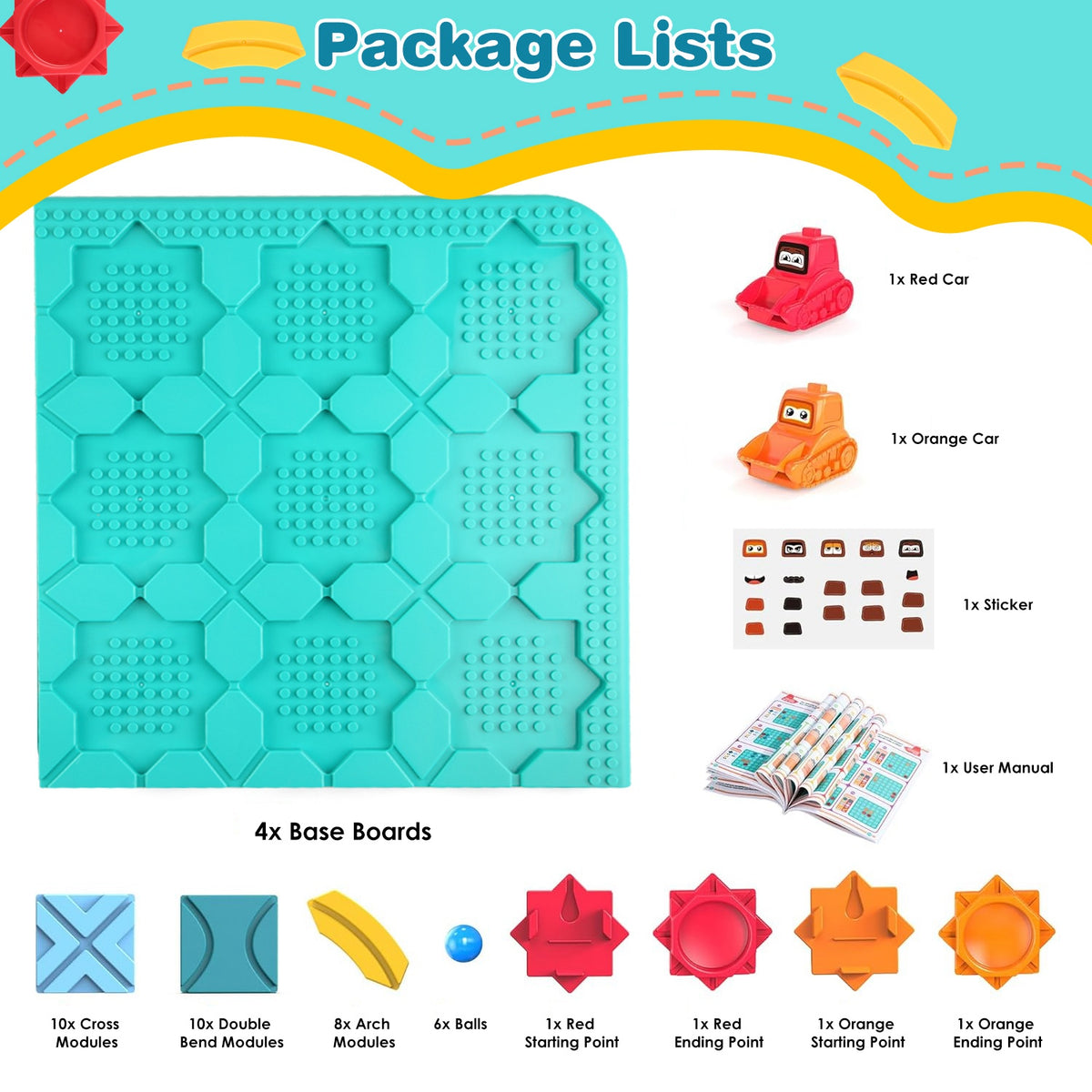 PERA FASHION Montessori Logical Road Builder Puzzle