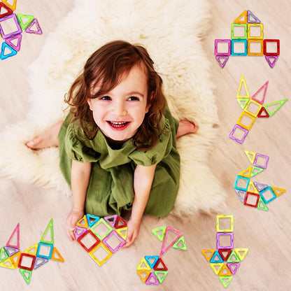 PERA FASHION 110 Piece Magnetic Construction Toy Set
