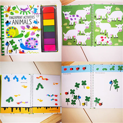 PERA FASHION Kids Stamp Game Finger Coloring Book
