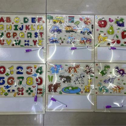 PERA FASHION Wooden Nail Board Educational Toy