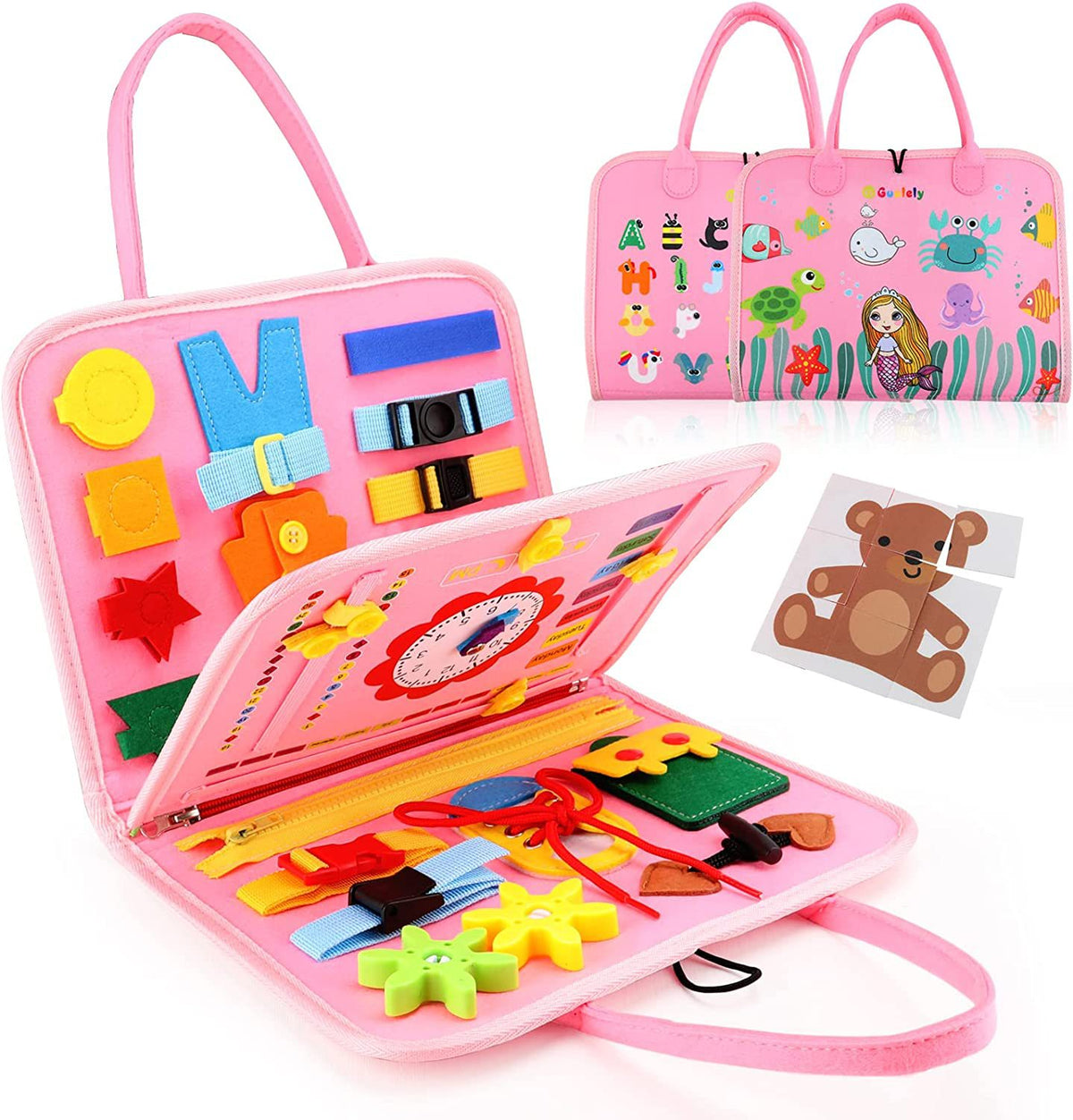 PERA FASHION Kids Felt Educational Activity Board