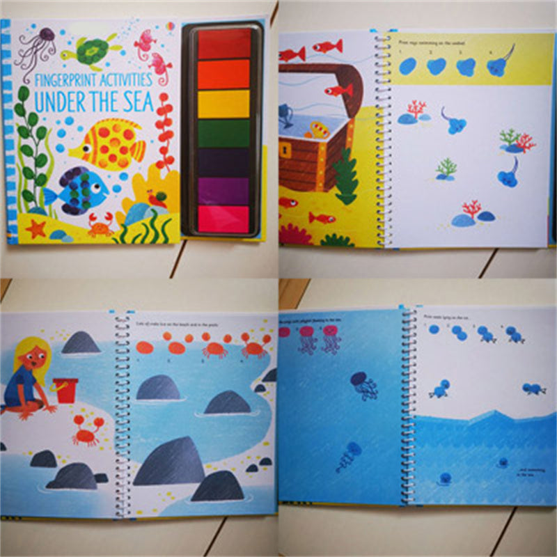 PERA FASHION Kids Stamp Game Finger Coloring Book