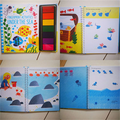 PERA FASHION Kids Stamp Game Finger Coloring Book