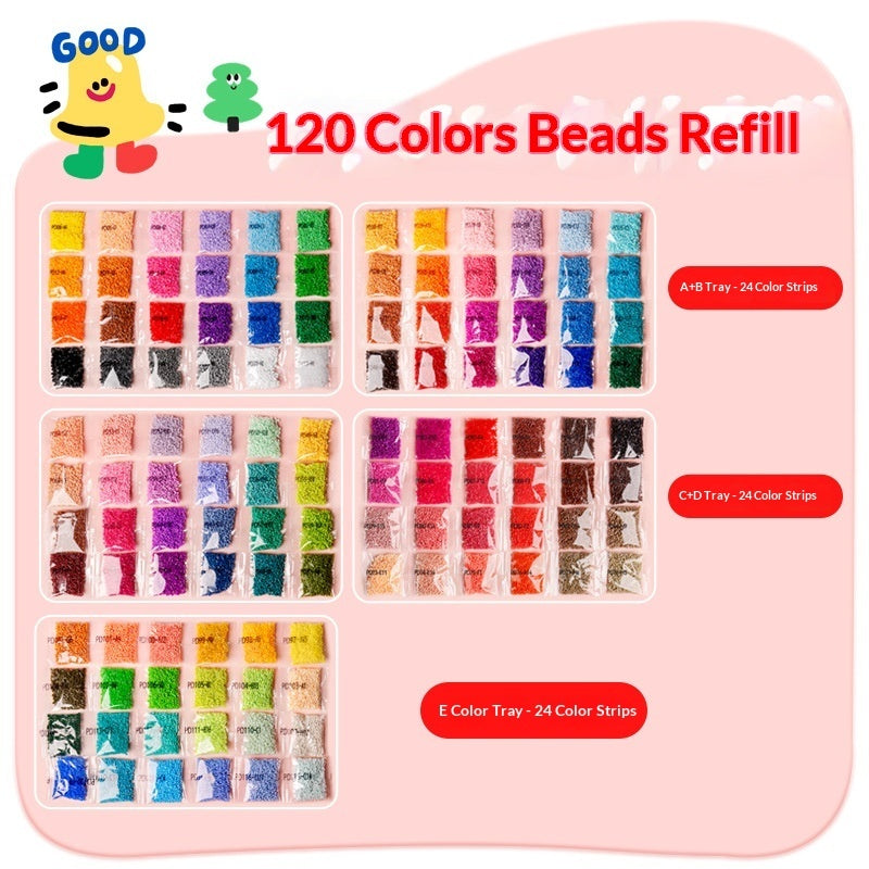 PERA FASHION Bead-Tying Craft Material Refill Set