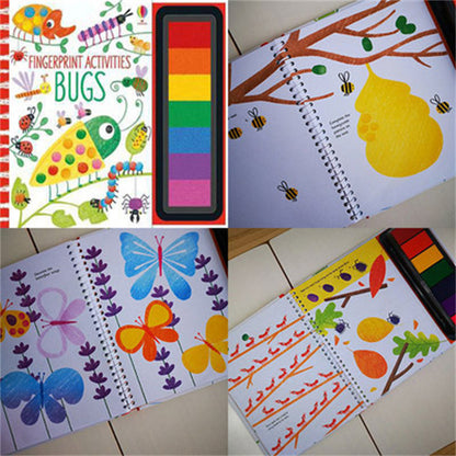 PERA FASHION Kids Stamp Game Finger Coloring Book