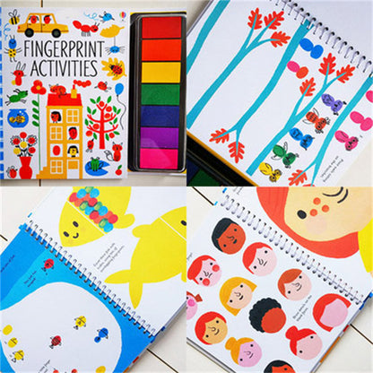 PERA FASHION Kids Stamp Game Finger Coloring Book