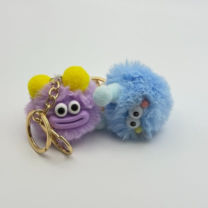 PERA FASHION Soft Cartoon Plush Keychain Accessory