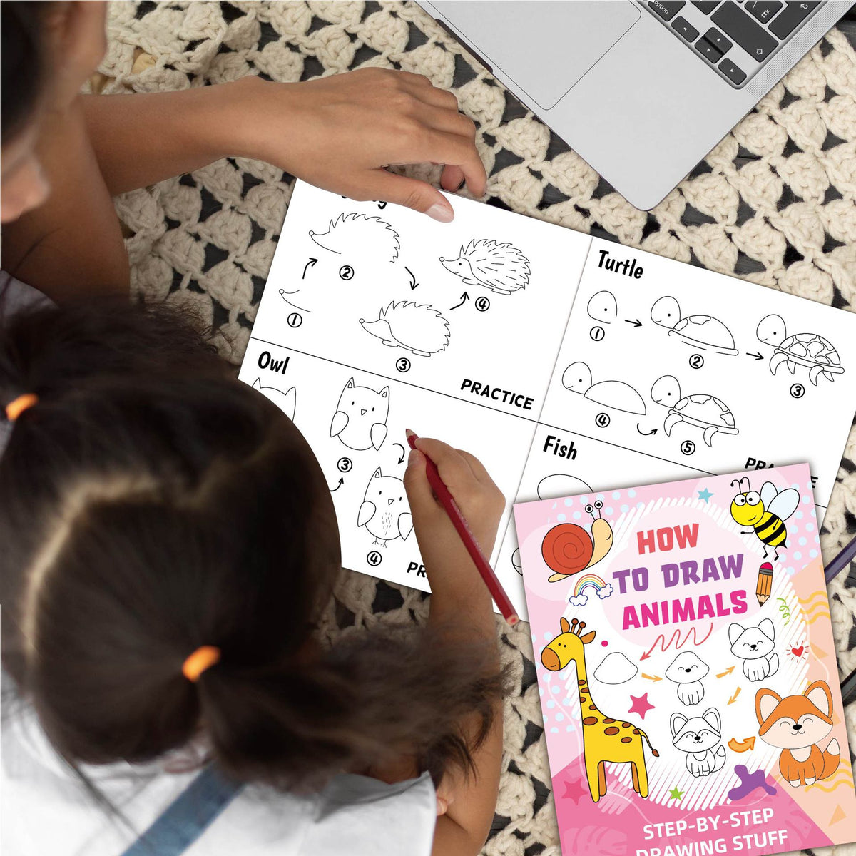 PERA FASHION Simple Animal Coloring Activity Book for Kids