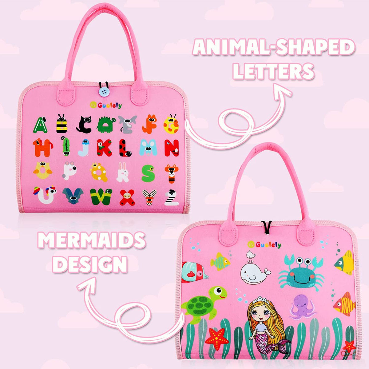 PERA FASHION Kids Felt Educational Activity Board