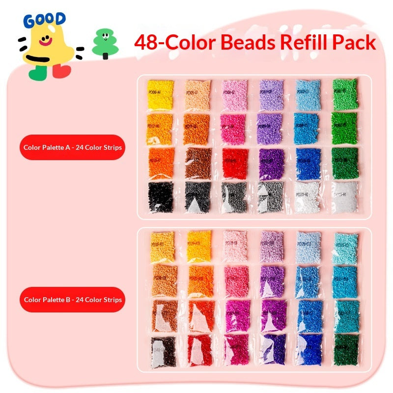 PERA FASHION Bead-Tying Craft Material Refill Set