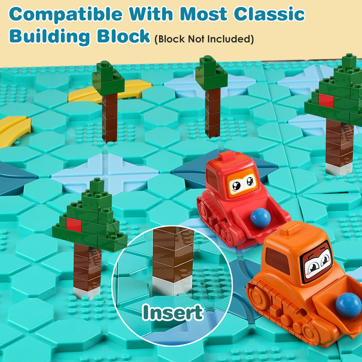 PERA FASHION Montessori Logical Road Builder Puzzle