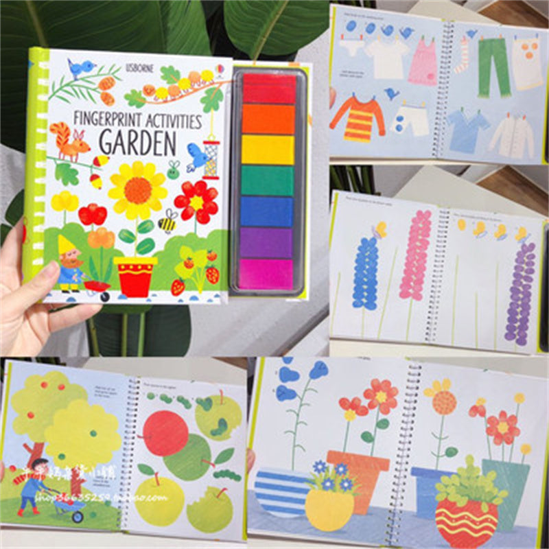 PERA FASHION Kids Stamp Game Finger Coloring Book