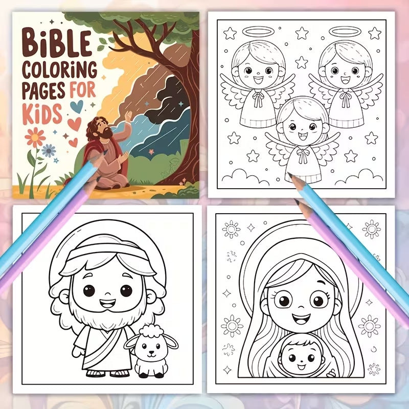 PERA FASHION Children’s Bible Coloring Book Drawing And Coloring Workbook