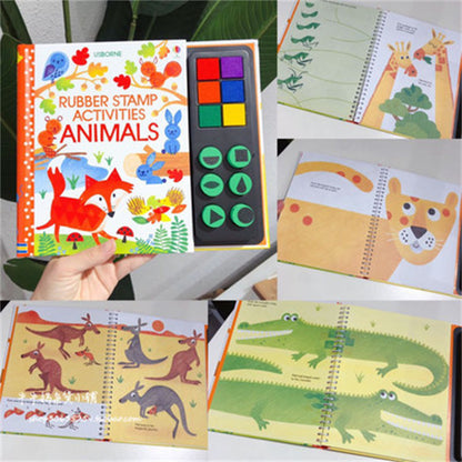PERA FASHION Kids Stamp Game Finger Coloring Book