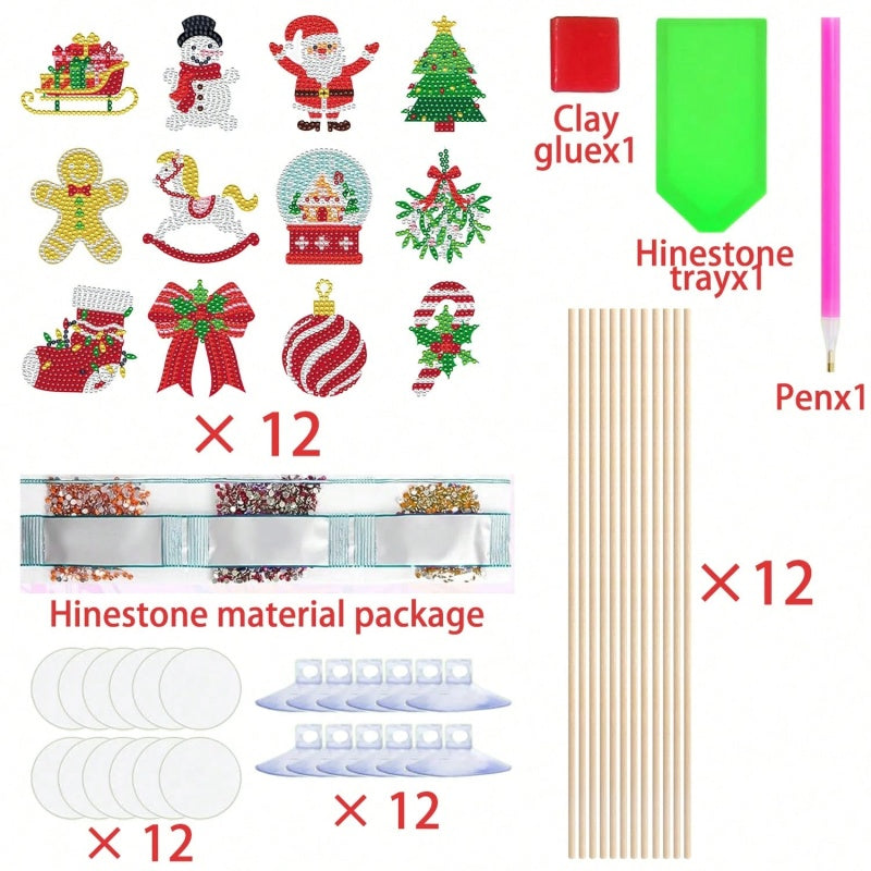 PERA FASHION Christmas Diamond Painting Garden Decoration Set
