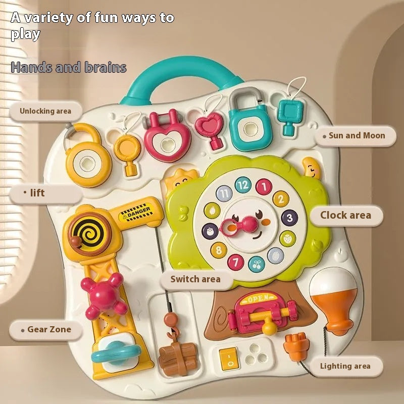 PERA FASHION Infant Montessori Unlocking Busy Board