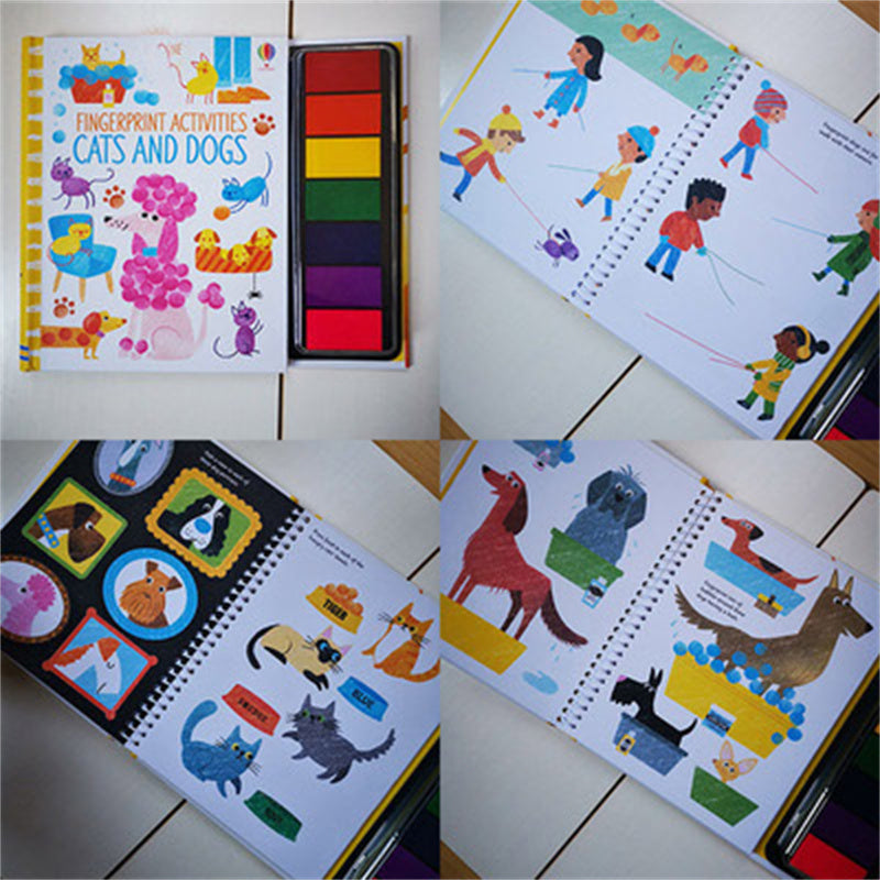 PERA FASHION Kids Stamp Game Finger Coloring Book