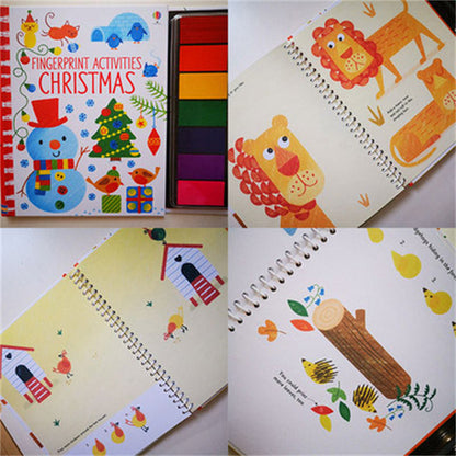 PERA FASHION Kids Stamp Game Finger Coloring Book